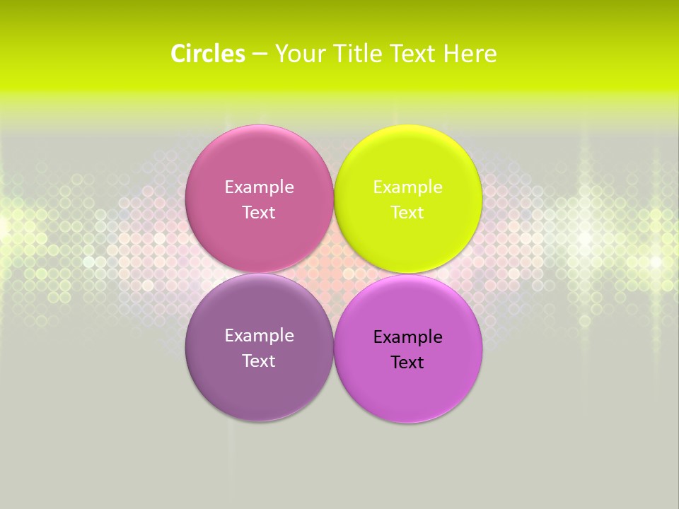 Licht Club Blau PowerPoint Template