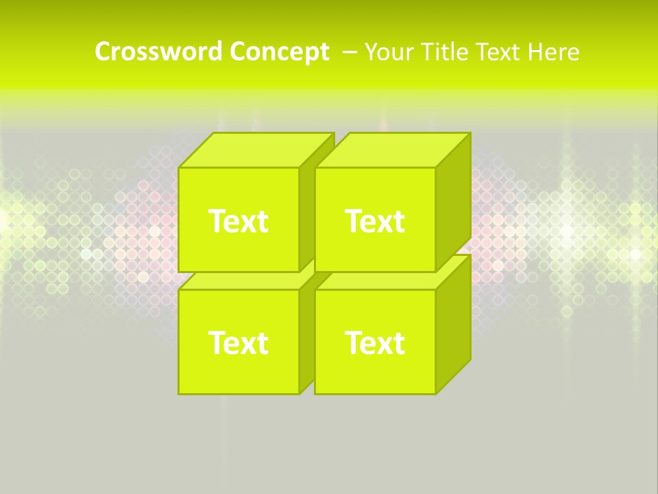 Licht Club Blau PowerPoint Template