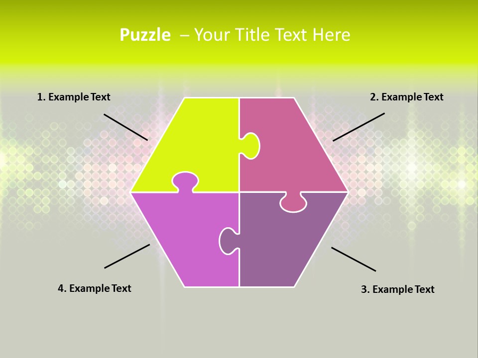 Licht Club Blau PowerPoint Template