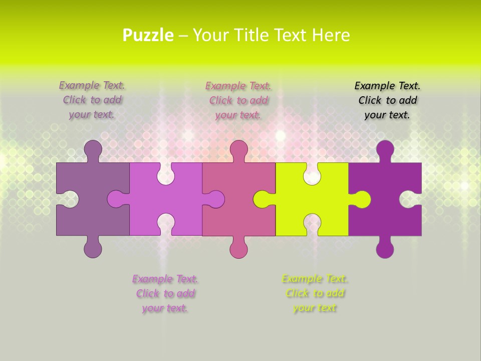 Licht Club Blau PowerPoint Template