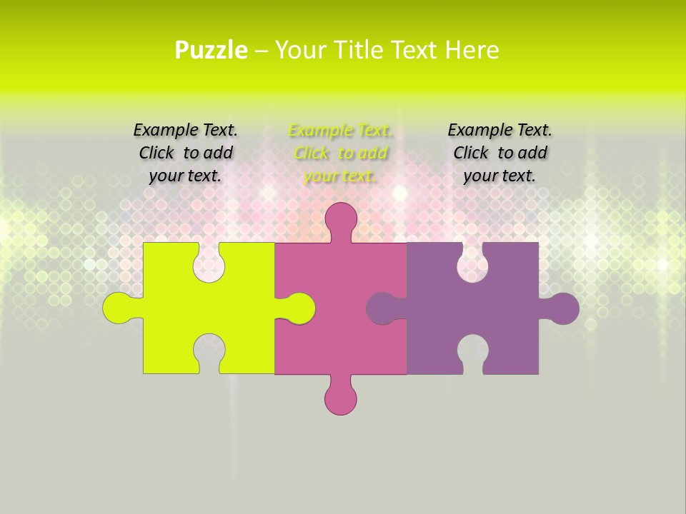 Licht Club Blau PowerPoint Template