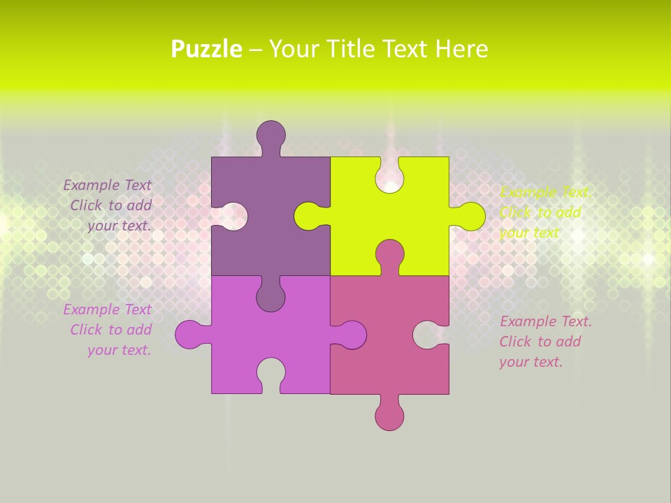 Licht Club Blau PowerPoint Template