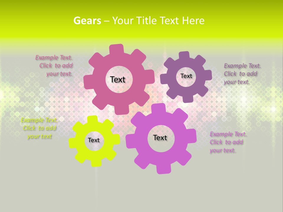 Licht Club Blau PowerPoint Template