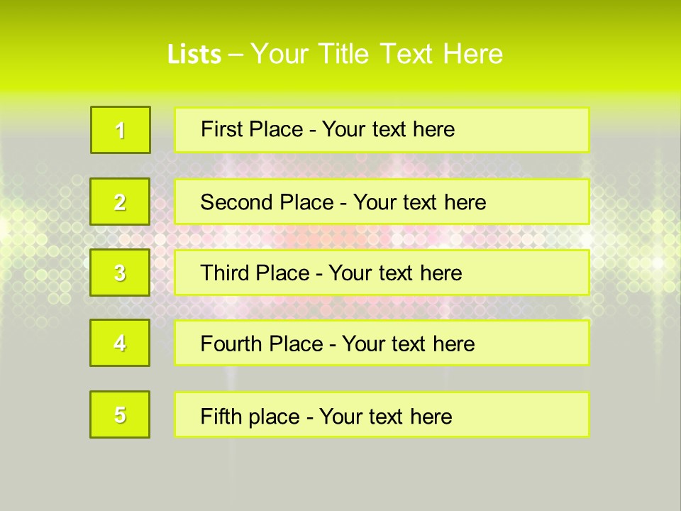 Licht Club Blau PowerPoint Template