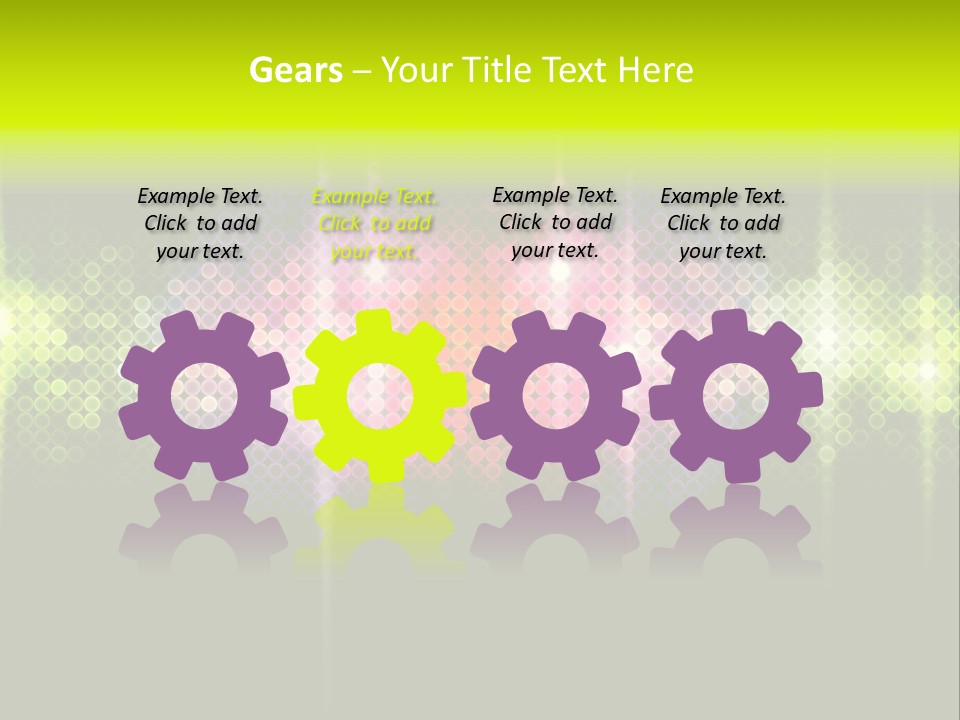 Licht Club Blau PowerPoint Template