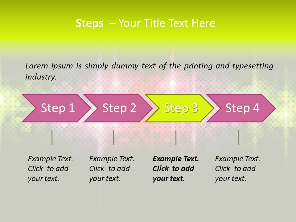 Licht Club Blau PowerPoint Template