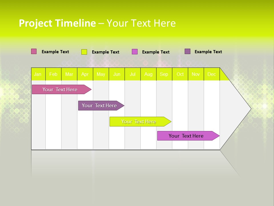 Licht Club Blau PowerPoint Template