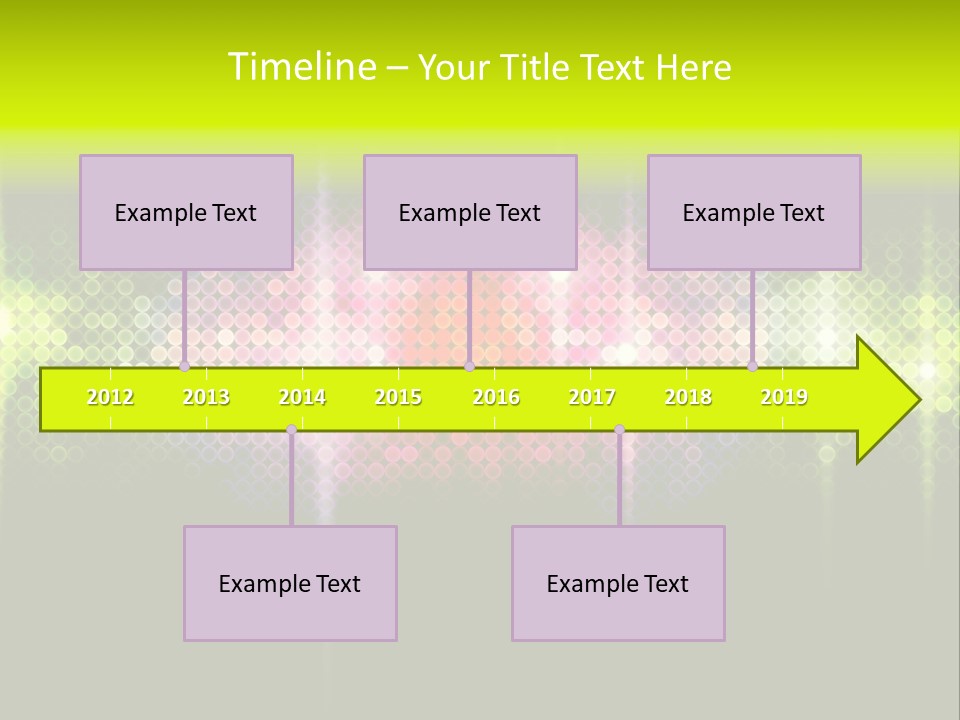 Licht Club Blau PowerPoint Template