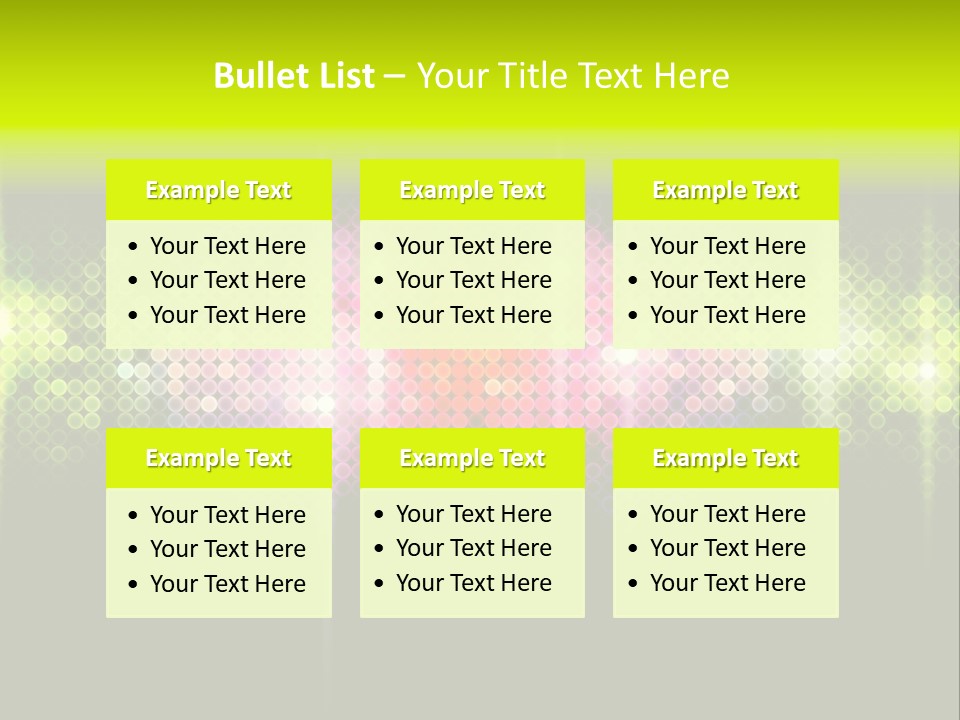 Licht Club Blau PowerPoint Template