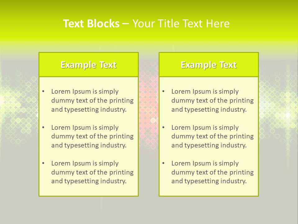 Licht Club Blau PowerPoint Template