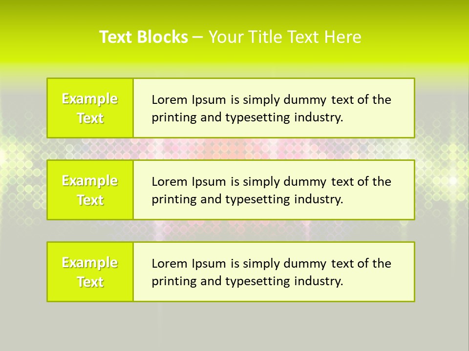 Licht Club Blau PowerPoint Template