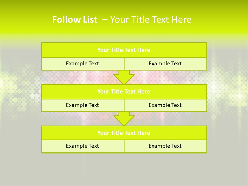 Licht Club Blau PowerPoint Template