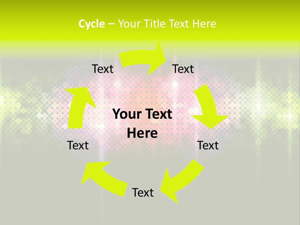 Licht Club Blau PowerPoint Template