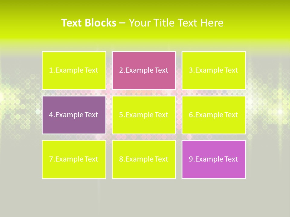 Licht Club Blau PowerPoint Template