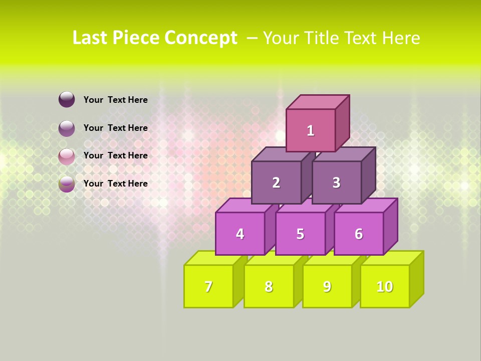 Licht Club Blau PowerPoint Template