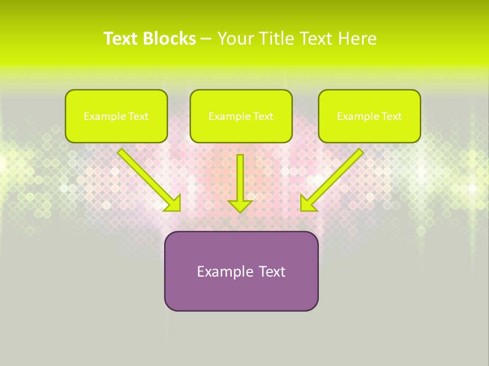 Licht Club Blau PowerPoint Template