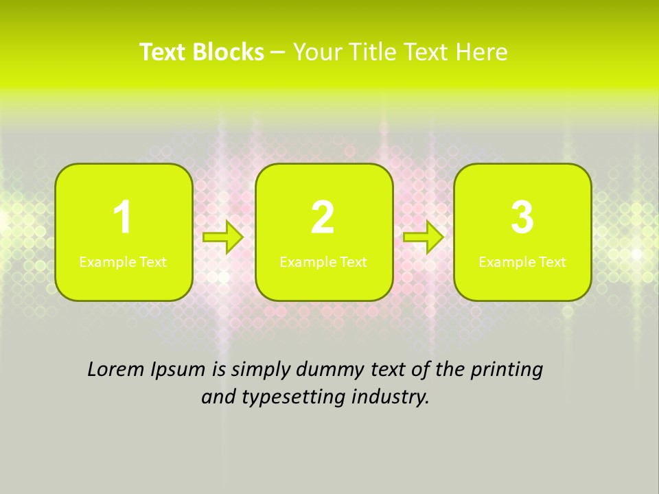 Licht Club Blau PowerPoint Template