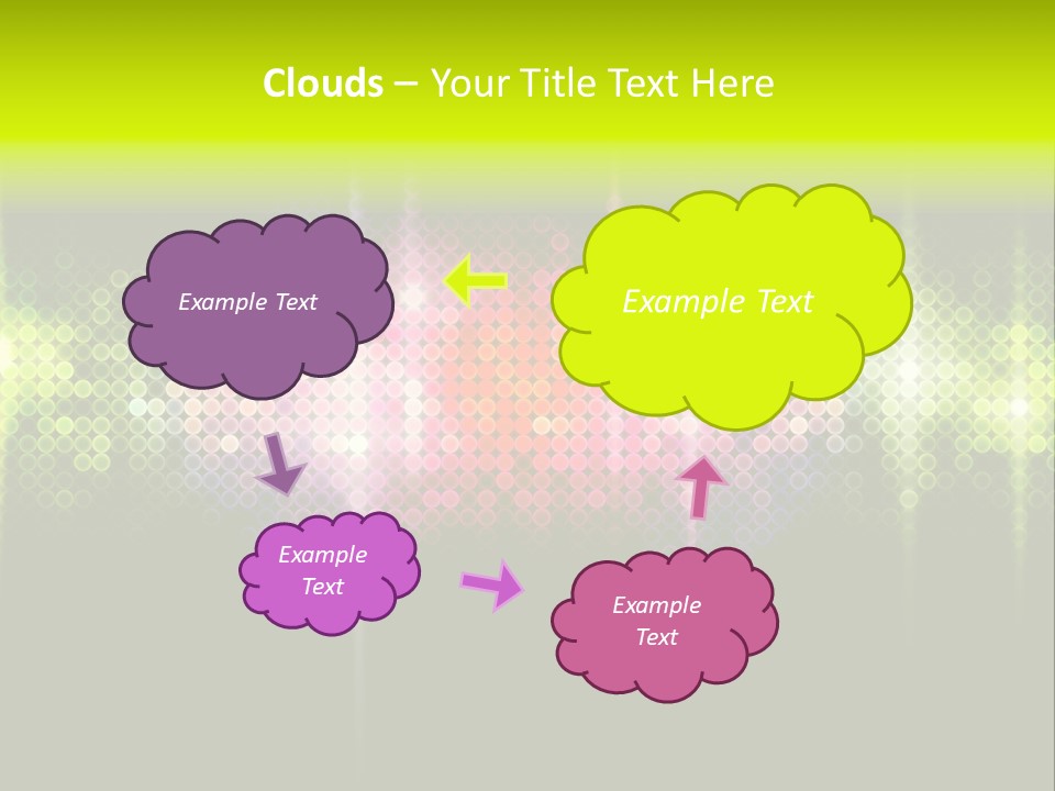 Licht Club Blau PowerPoint Template