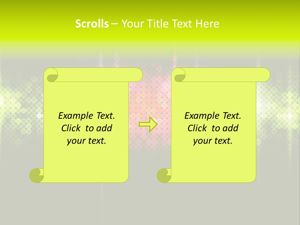 Licht Club Blau PowerPoint Template