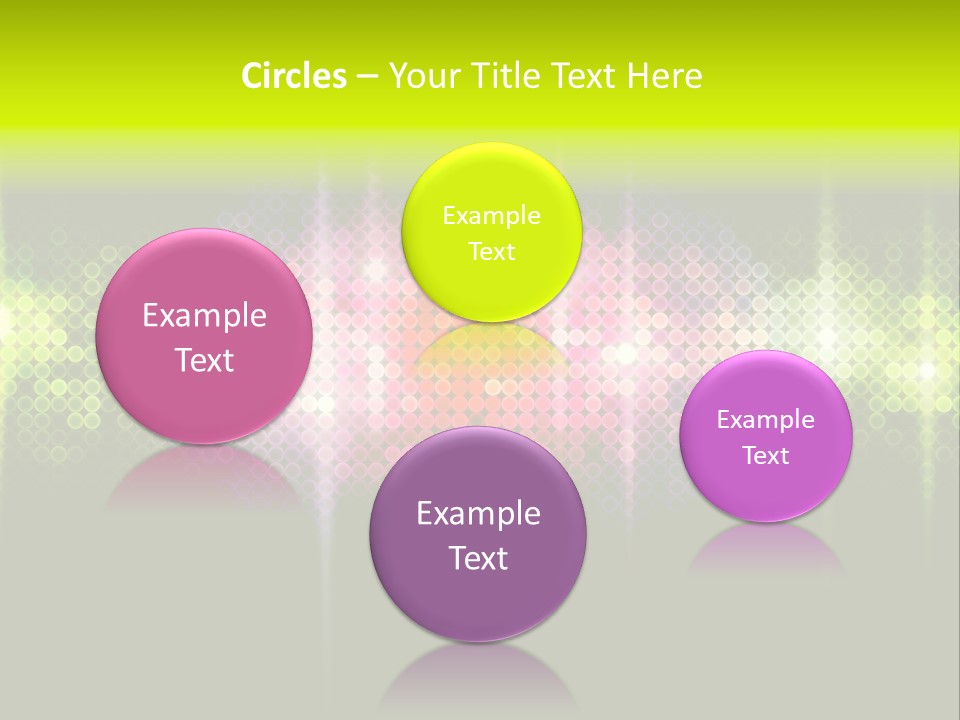 Licht Club Blau PowerPoint Template