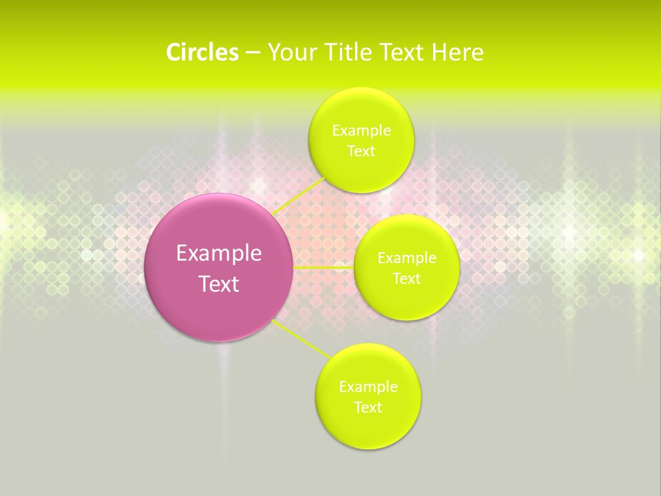 Licht Club Blau PowerPoint Template