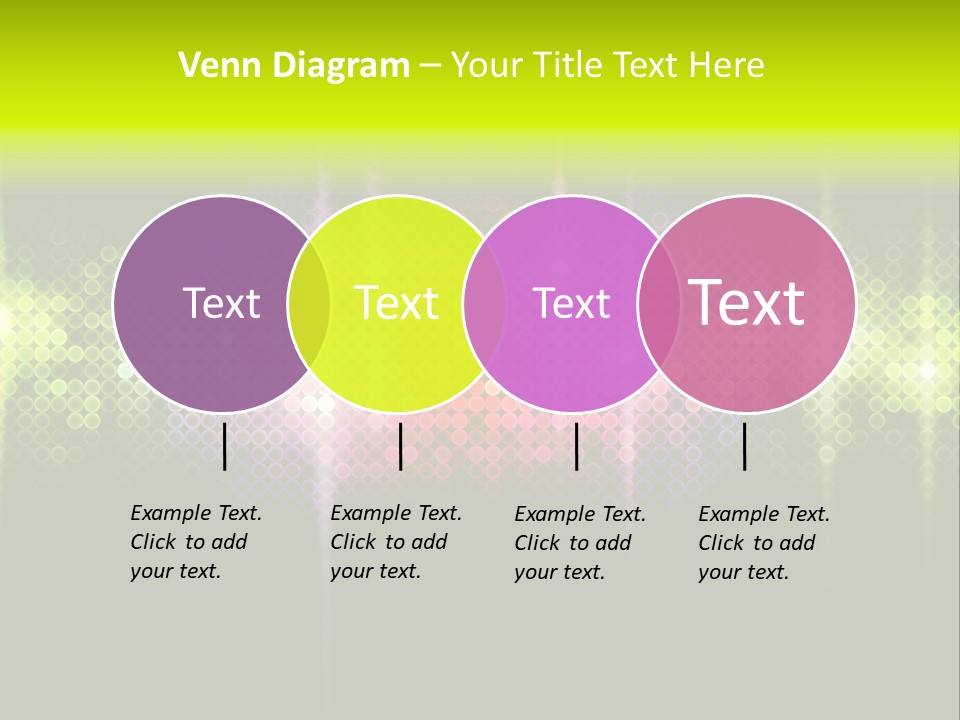 Licht Club Blau PowerPoint Template