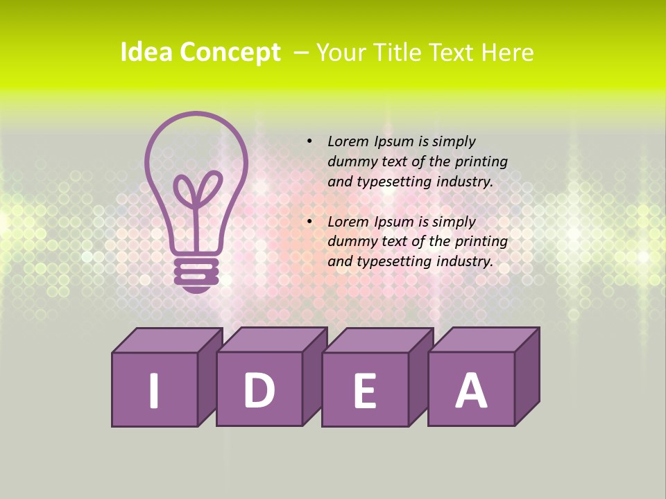 Licht Club Blau PowerPoint Template