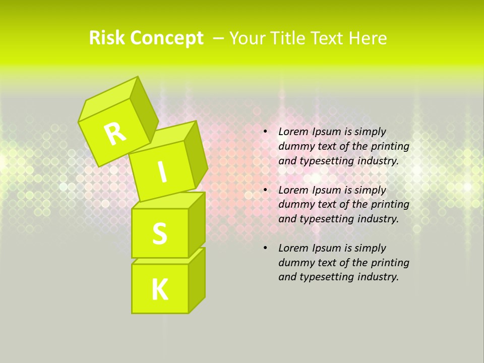 Licht Club Blau PowerPoint Template