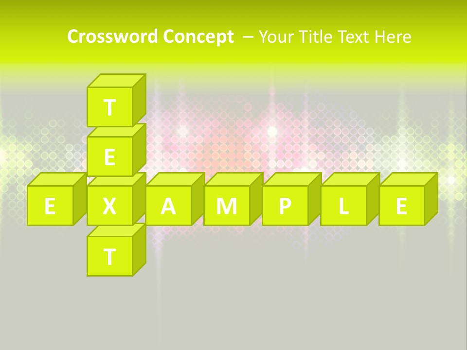 Licht Club Blau PowerPoint Template