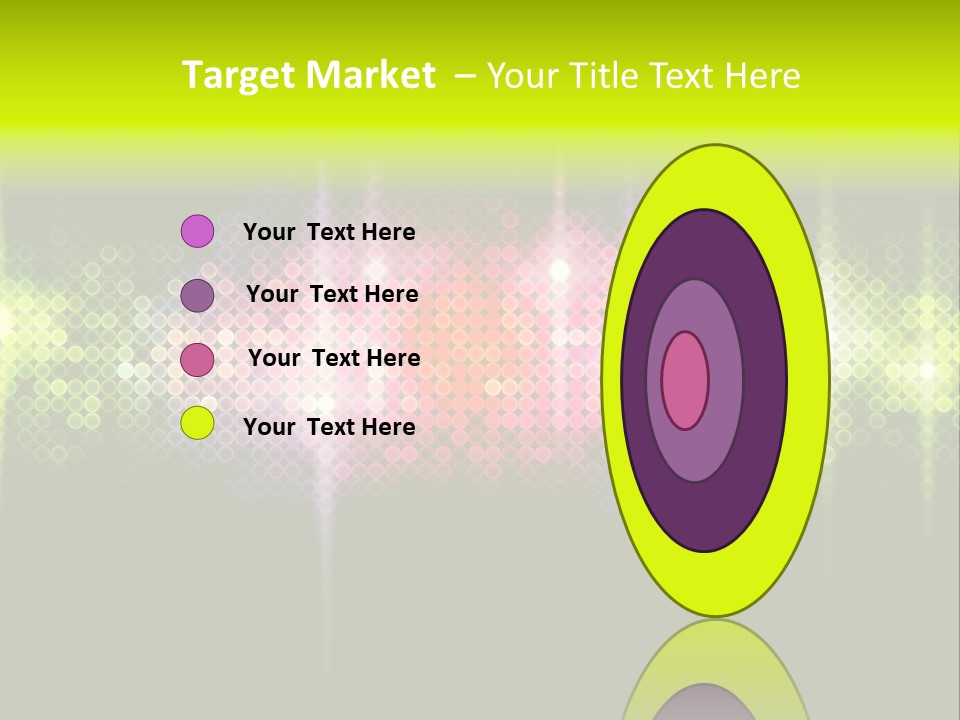 Licht Club Blau PowerPoint Template