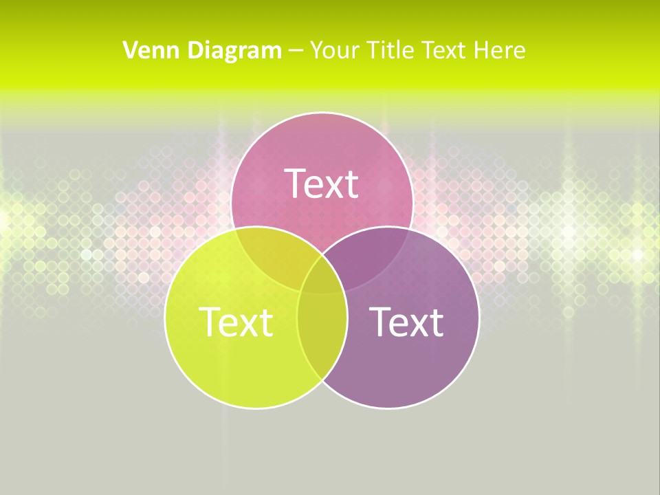 Licht Club Blau PowerPoint Template