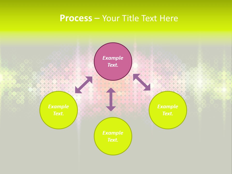 Licht Club Blau PowerPoint Template