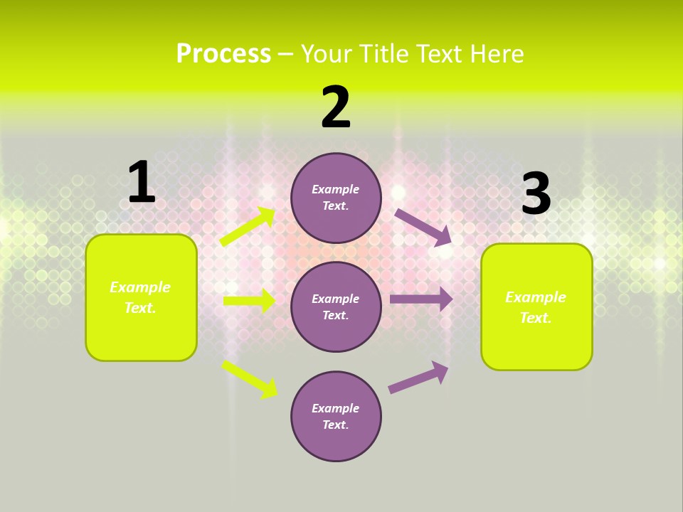 Licht Club Blau PowerPoint Template