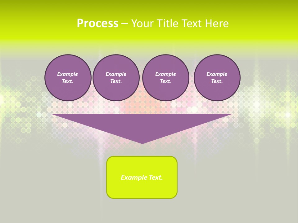 Licht Club Blau PowerPoint Template