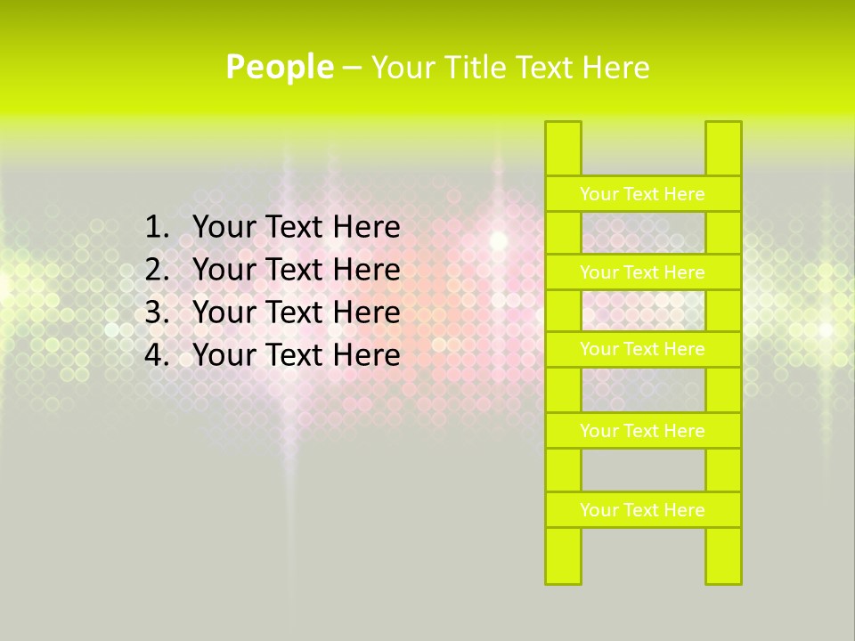 Licht Club Blau PowerPoint Template