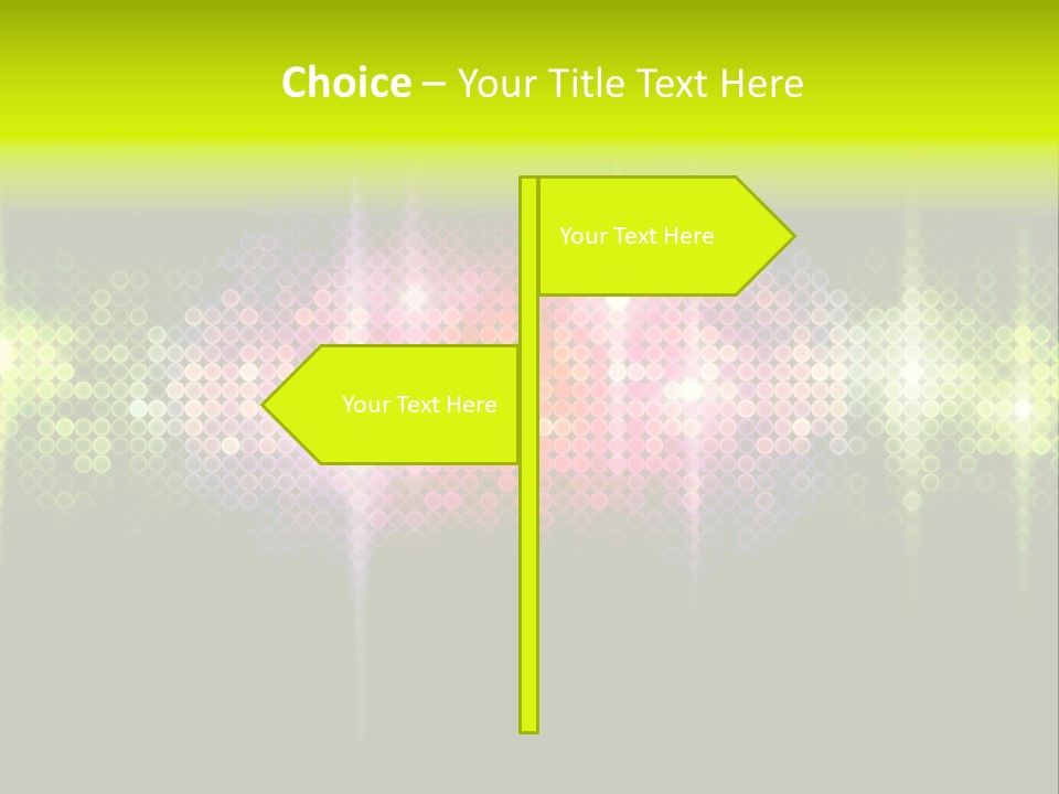 Licht Club Blau PowerPoint Template