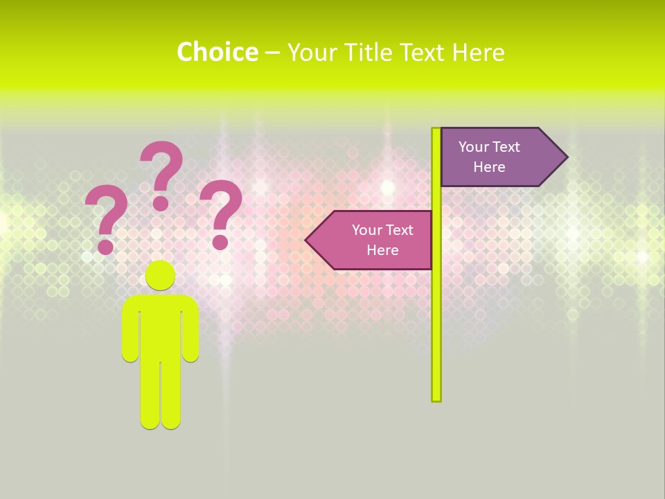 Licht Club Blau PowerPoint Template