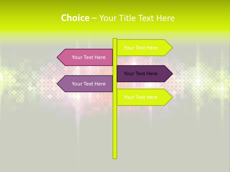 Licht Club Blau PowerPoint Template