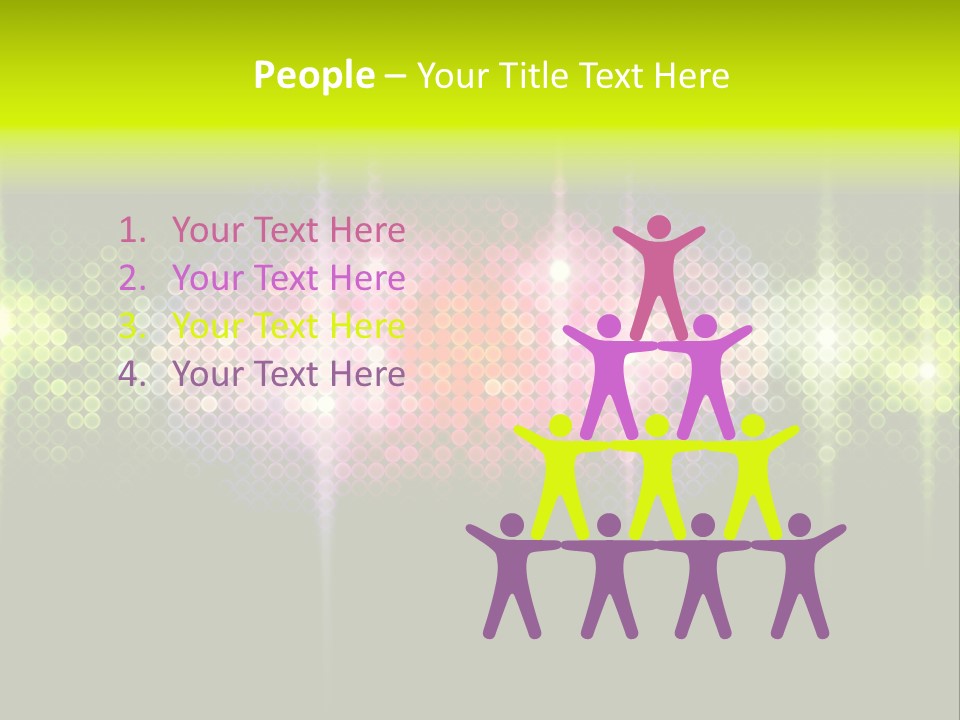 Licht Club Blau PowerPoint Template