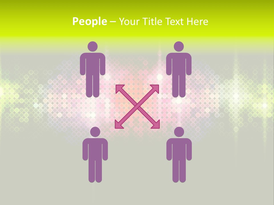 Licht Club Blau PowerPoint Template