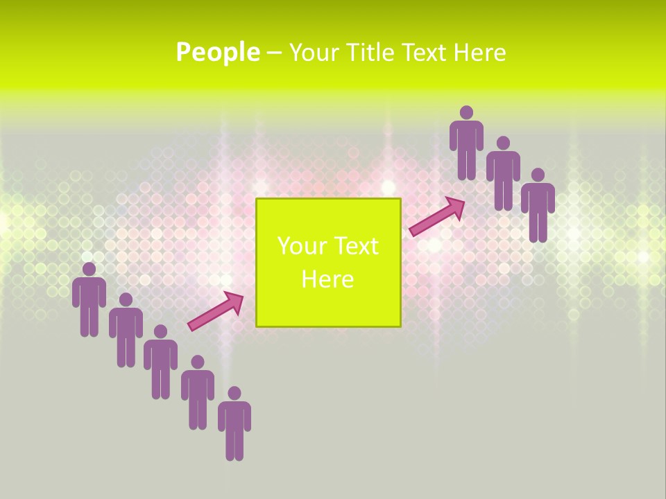 Licht Club Blau PowerPoint Template