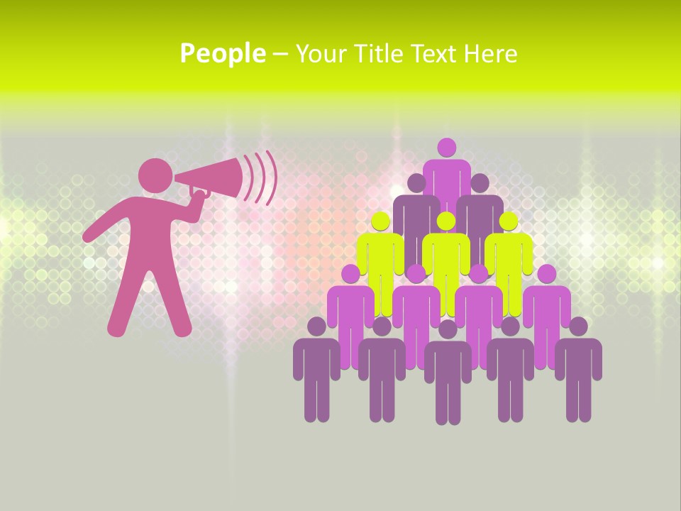 Licht Club Blau PowerPoint Template