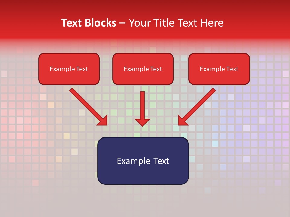 Mosaik Glitter Bunt PowerPoint Template