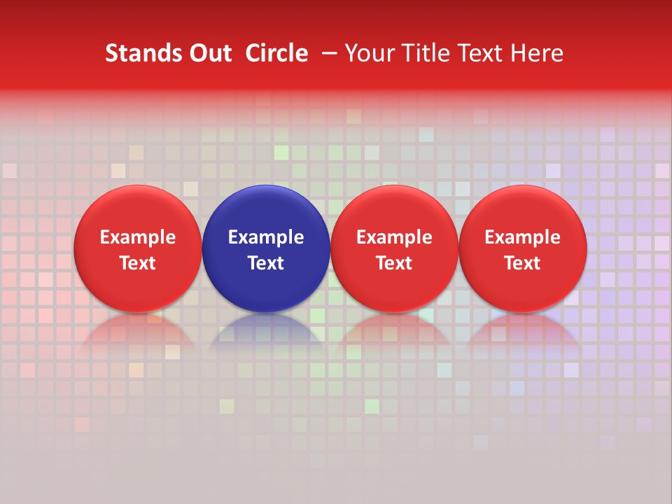 Mosaik Glitter Bunt PowerPoint Template