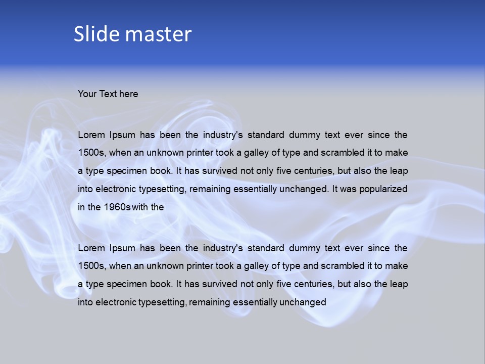 Aromatherapy Ghost White PowerPoint Template