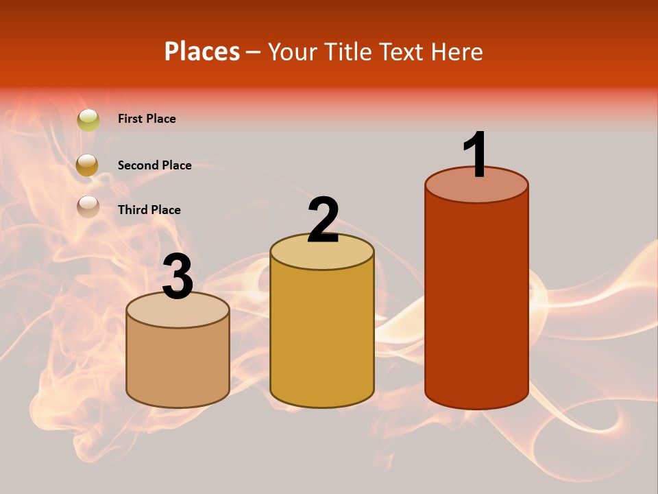 Detail Fire Smoke PowerPoint Template