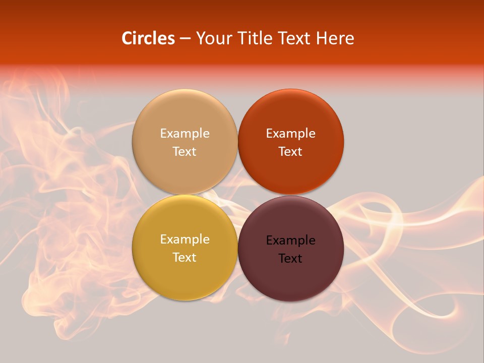 Detail Fire Smoke PowerPoint Template