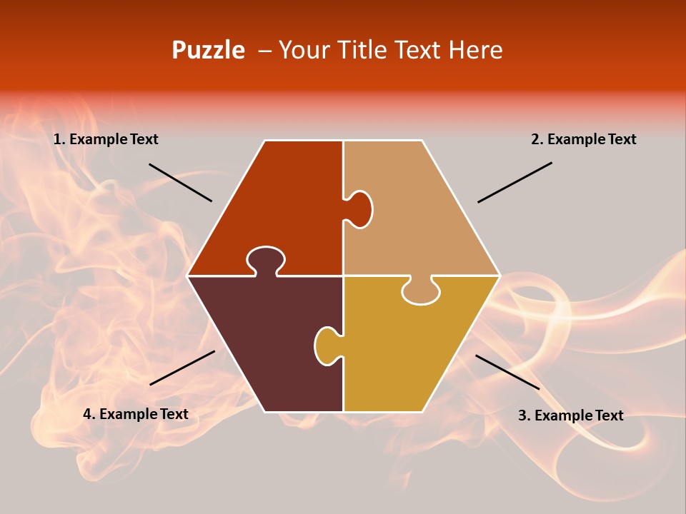 Detail Fire Smoke PowerPoint Template