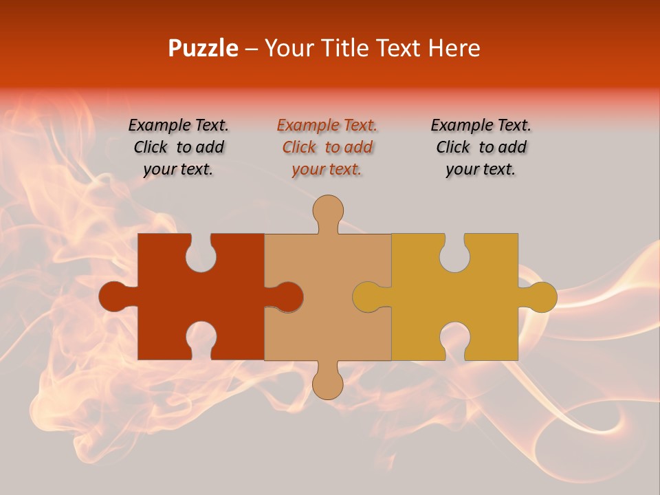 Detail Fire Smoke PowerPoint Template