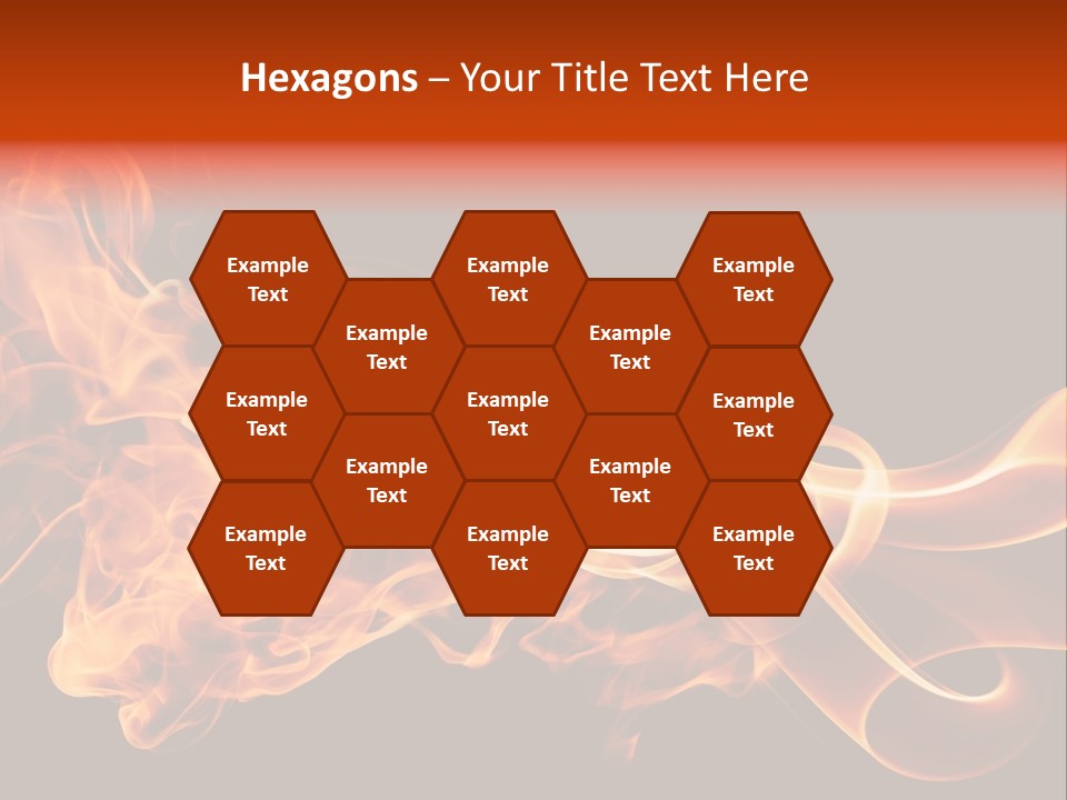 Detail Fire Smoke PowerPoint Template